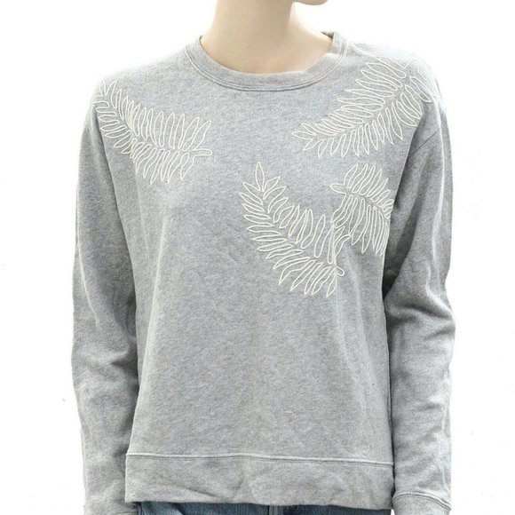 Nice Things Paloma S Grey Sweatshirt Pullover Top Solid Cozy Comfy L NEW - Picture 2 of 4